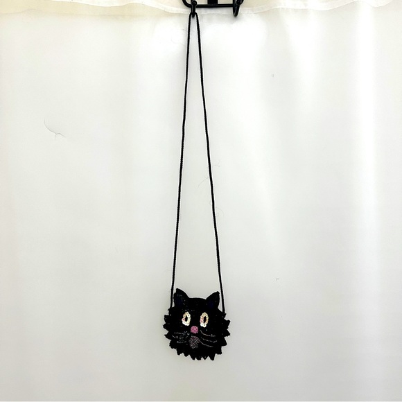 Girl’s Sequin Cat Crossbody Chain Purse - Picture 3 of 5